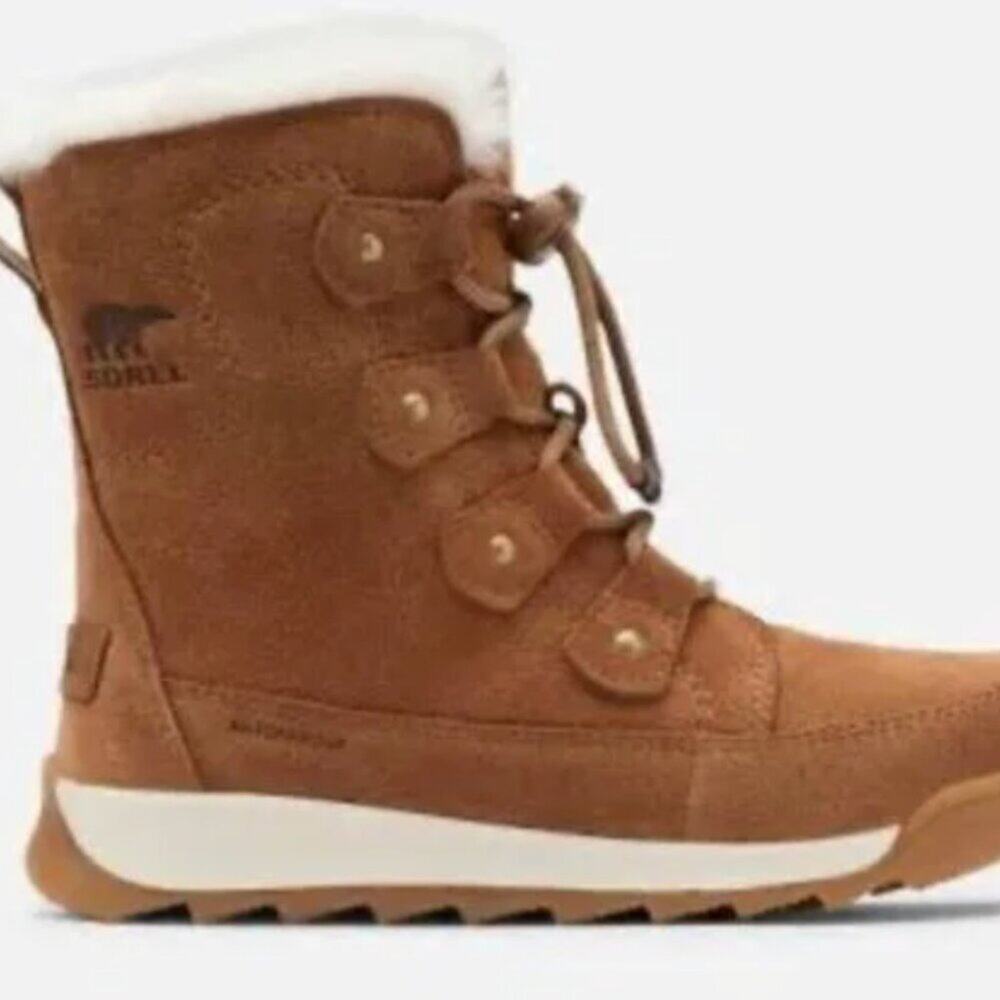 SOREL Youth‎ Whitney Joan Lace Brown Suede Waterproof Boots Size 4